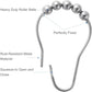 12pc防锈葫芦扣浴帘挂钩粘钩五珠滚珠窗帘挂钩浴帘环