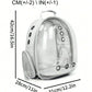 粉红色透明猫背包/手提袋 - 透气宠物肩包，小宠物户外旅行用”